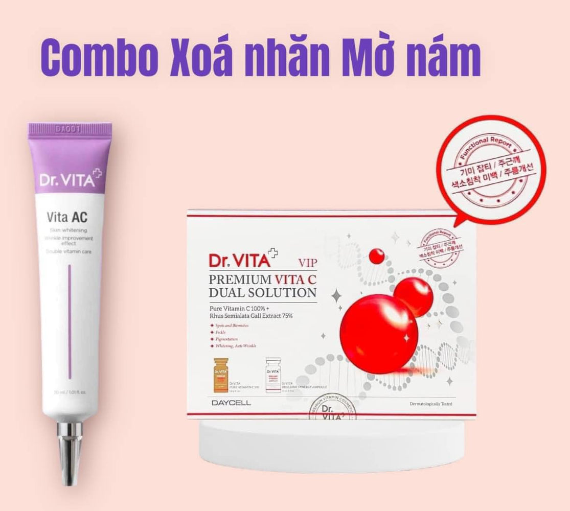 Combo Xoá Nhăn Mờ Nám Dr. Vita