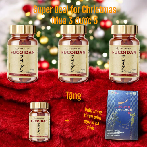 Deal Mua 3 THẢO DƯỢC FUCOIDAN Tặng 1 Fucoidan + Viên Uống Sụn Vi Cá Tầm