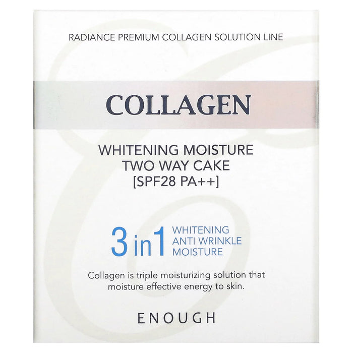 Enough Collagen Whitening Moisture Two-Way Cake #13, SPF28 PA+++ - Enough Collagen Kem Dưỡng Ẩm Trắng Da 2 Chiều #13, SPF28 PA+++