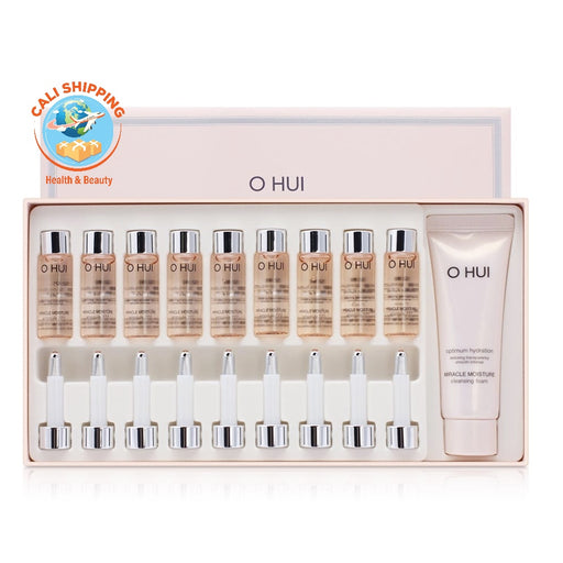 O Hui Miracle Moisture Ampoule 777 Special Set - Set Huyết Thanh O Hui Hồng