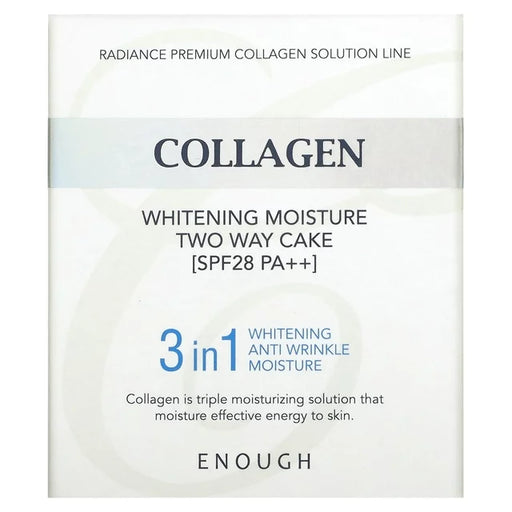 Enough Collagen Whitening Moisture Two-Way Cake #21, SPF28 PA+++ - Enough Collagen Kem Dưỡng Ẩm Trắng Da 2 Chiều #21, SPF28 PA+++