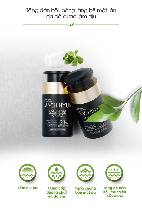 Daycell Machihyun Calming Cream 21% - Kem Rau Sam Chống Nhăn Cấp Ẩm Cho Da Nhạy Cảm