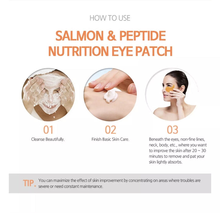 SALMON & PEPTIDE NUTRITION EYE PATCH - MẶT NẠ MẮT CÁ HỒI