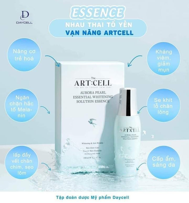 The Art:Cell Aurora Pearl Essential Whitening Solution Essence - Serum Tổ Yến