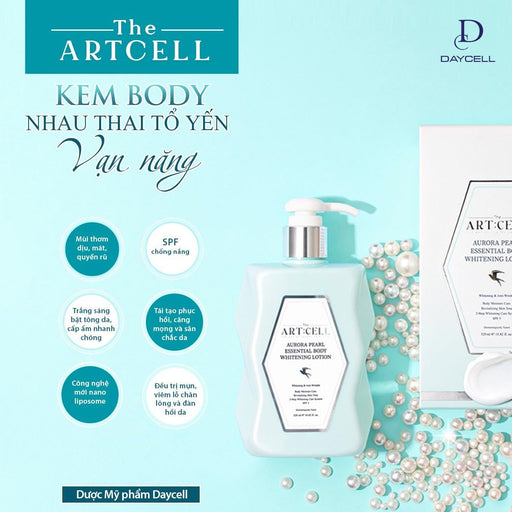 ArtCell Aurora Pearl Essential Body Whitening Lotion - Lotion Trắng Da Tổ Yến