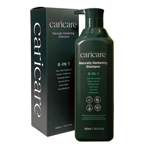 Caricare Naturally Darkening Shampoo 6 in 1 - Dầu Gội Thảo Dược Phủ Bạc Caricare 6 in 1