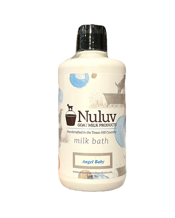 Nuluv Body Milk Bath Goat Milk -  Sữa Tắm Ngâm Bồn Tinh Chất Sữa Dê Dạng Nước Dành Cho Da Nhạy Cảm  Và Cả Trẻ Em