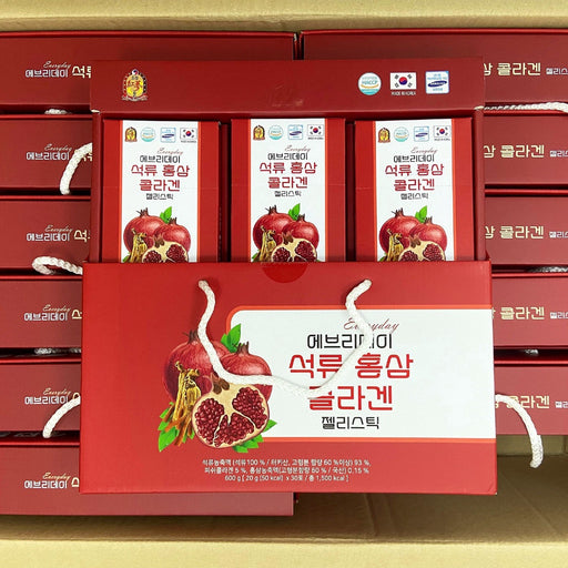 Korean Red Ginseng Pomegranate & Collagen Jelly Dream - Thạch Lựu Hồng Sâm Dream (No Box)