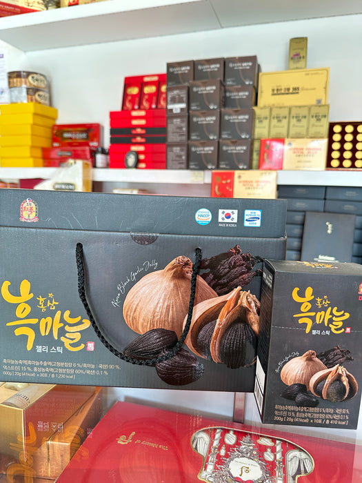 Korean Black Ginseng Garlic Jelly - Thạch Tỏi Đen Nhân Sâm  (No Box)