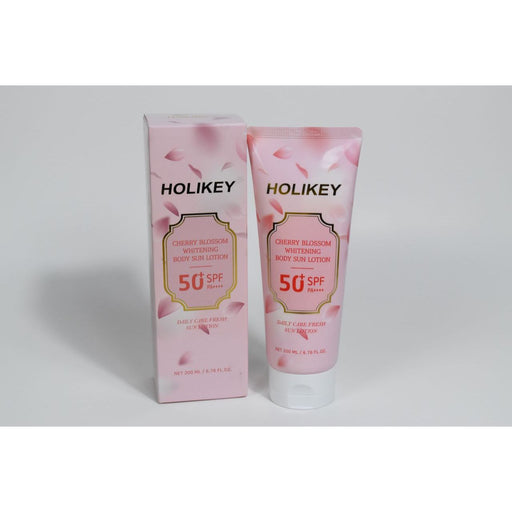 Holikey Cherry Blossom Whitening Body Sun Lotion - Chống Nắng Body Holikey 50+SPF