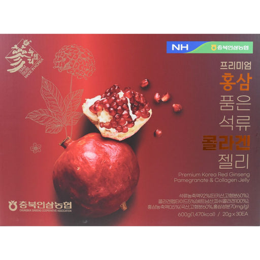 Premium Red Ginseng Pomegranate & Collagen Jelly - Thạch Lựu Hồng Sâm 6 tuổi